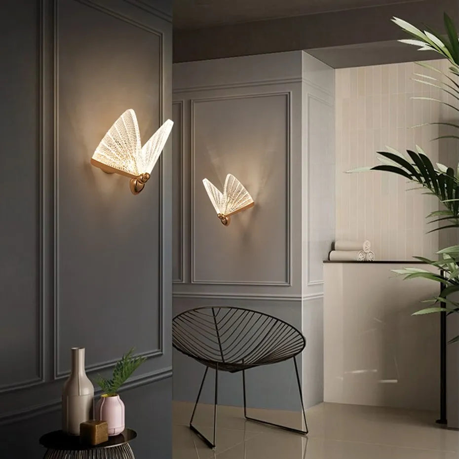 Wall Light - LED Wall Lamp Modern Creative Nordic Butterfly Bedroom Living Room Aisle Lighting SW-36210347 - SWEET-LIGHTS
