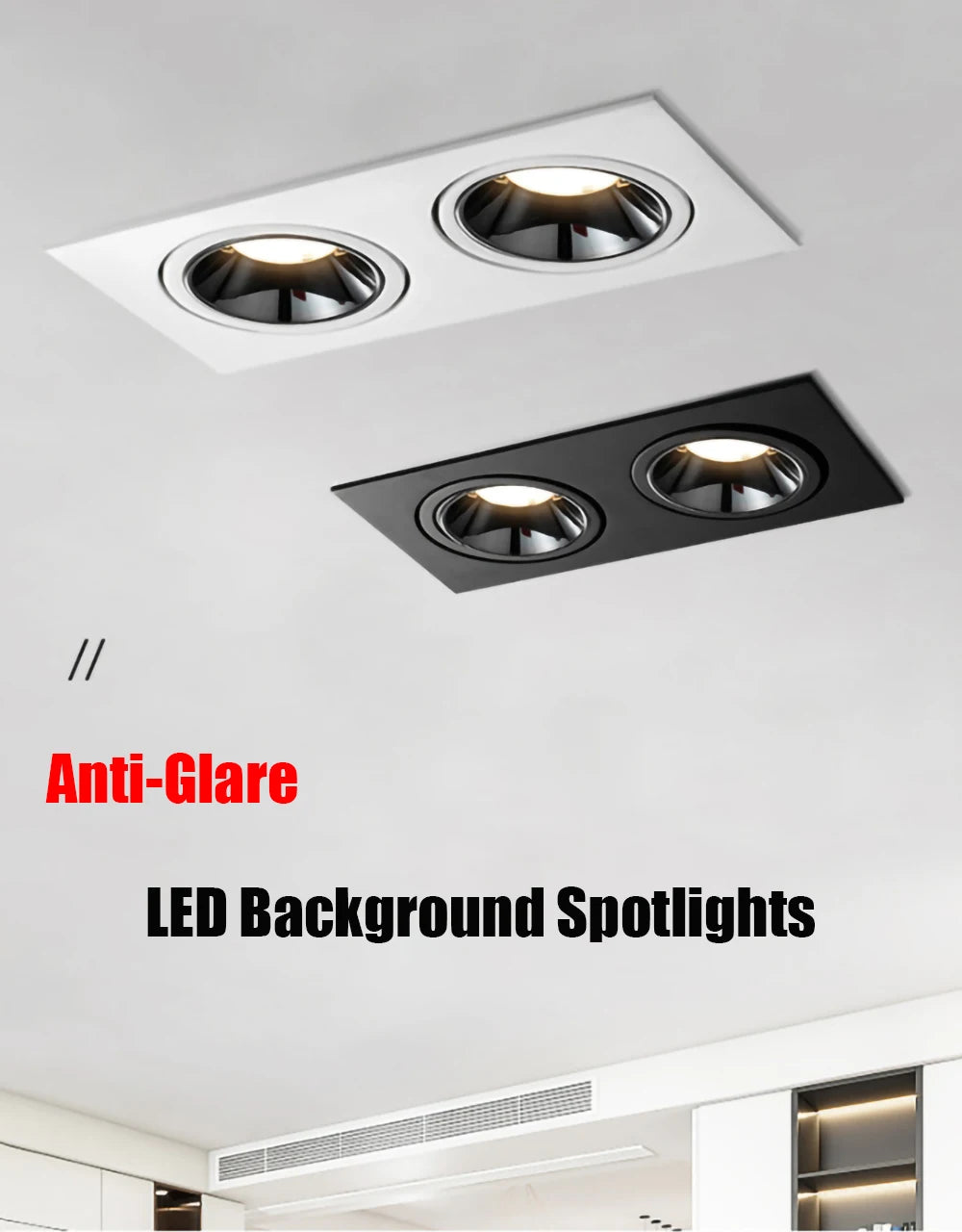 Dimmable Anti-Glare Recessed COB LED Downlights 9W 12W 15W LED Ceiling Lamp AC85~265V LED Ceiling Spot Lights Indoor Lighting - SWEET-LIGHTS