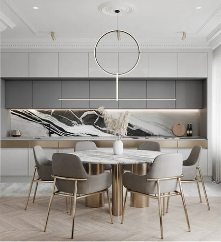 Pendant Light - Post Modern LED Strip Geometric Pattern for Home SW-36210468 - SWEET-LIGHTS