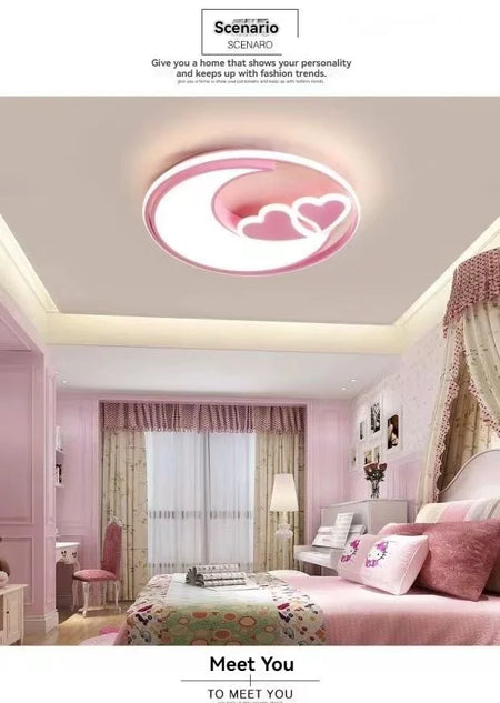 Children Lighting - Heart Shape Ceiling Lights For Girls Room Kids Bedroom Lamp SW-36210345 - SWEET-LIGHTS