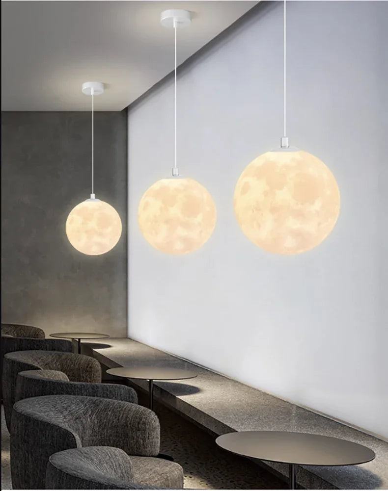 Pendant Light - Modest Ceiling Hanging 3D Moon Lamp SW-36210678 - SWEET-LIGHTS