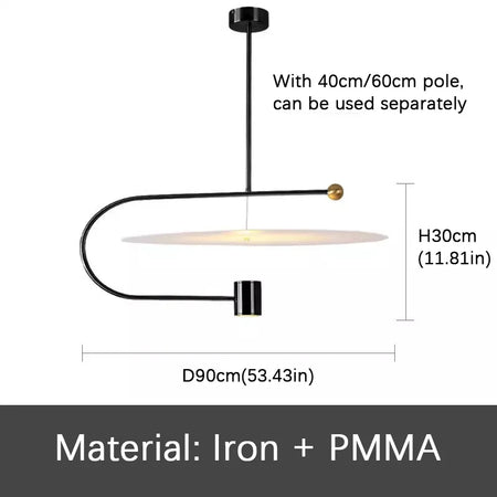 Pendant Light - Nordic U-Shaped Acrylic Bar Table Chandelier SW-36210345 - SWEET-LIGHTS
