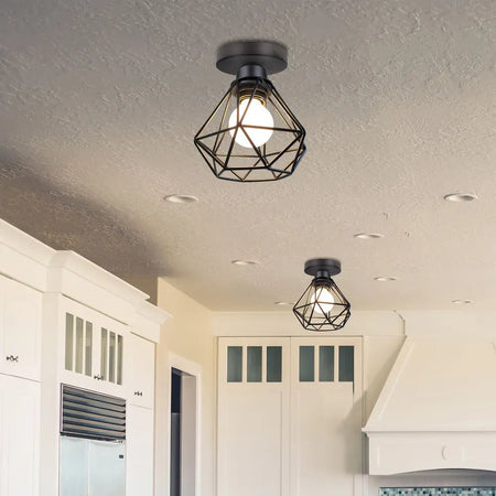 Lampshade - Metal Light Guard Cage Cover Retro Industrial Shade SW-36210478 - SWEET-LIGHTS