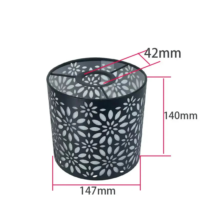 Lampshade - 150mm Modern Cylinder Metal Lampshade with Cutout Design SW-36210457 - SWEET-LIGHTS