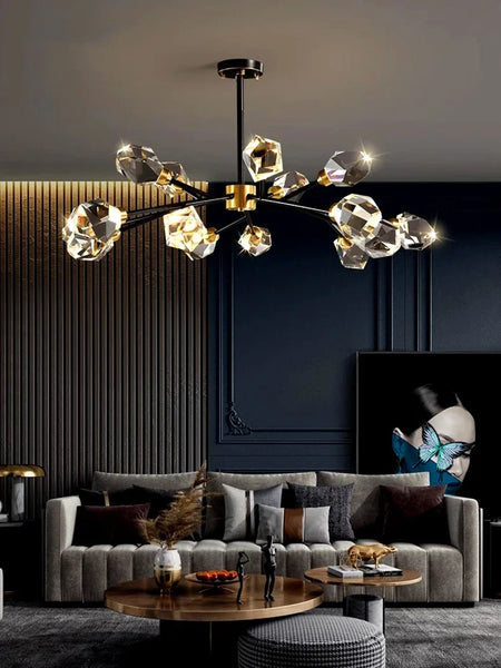 Pendant Light - Nordic All-Copper Molecular Chandelier LED SW-36210347 - SWEET-LIGHTS