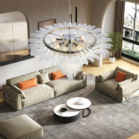 Chandelier - French Designer Crystal Chandelier Adjustable Height SW-36210345 - SWEET-LIGHTS