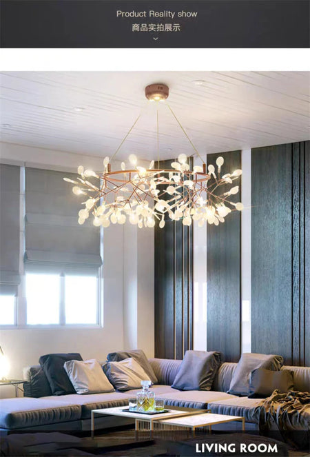 Pendant Light - Nordic Modern Firefly Chandelier Black Gold SW-36210753 - SWEET-LIGHTS