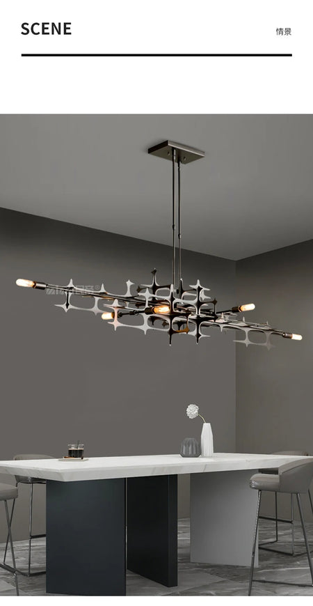 Pendant Light - Nordic Light Luxury Geometric Bar Pendant Lamp SW-36210357 - SWEET-LIGHTS