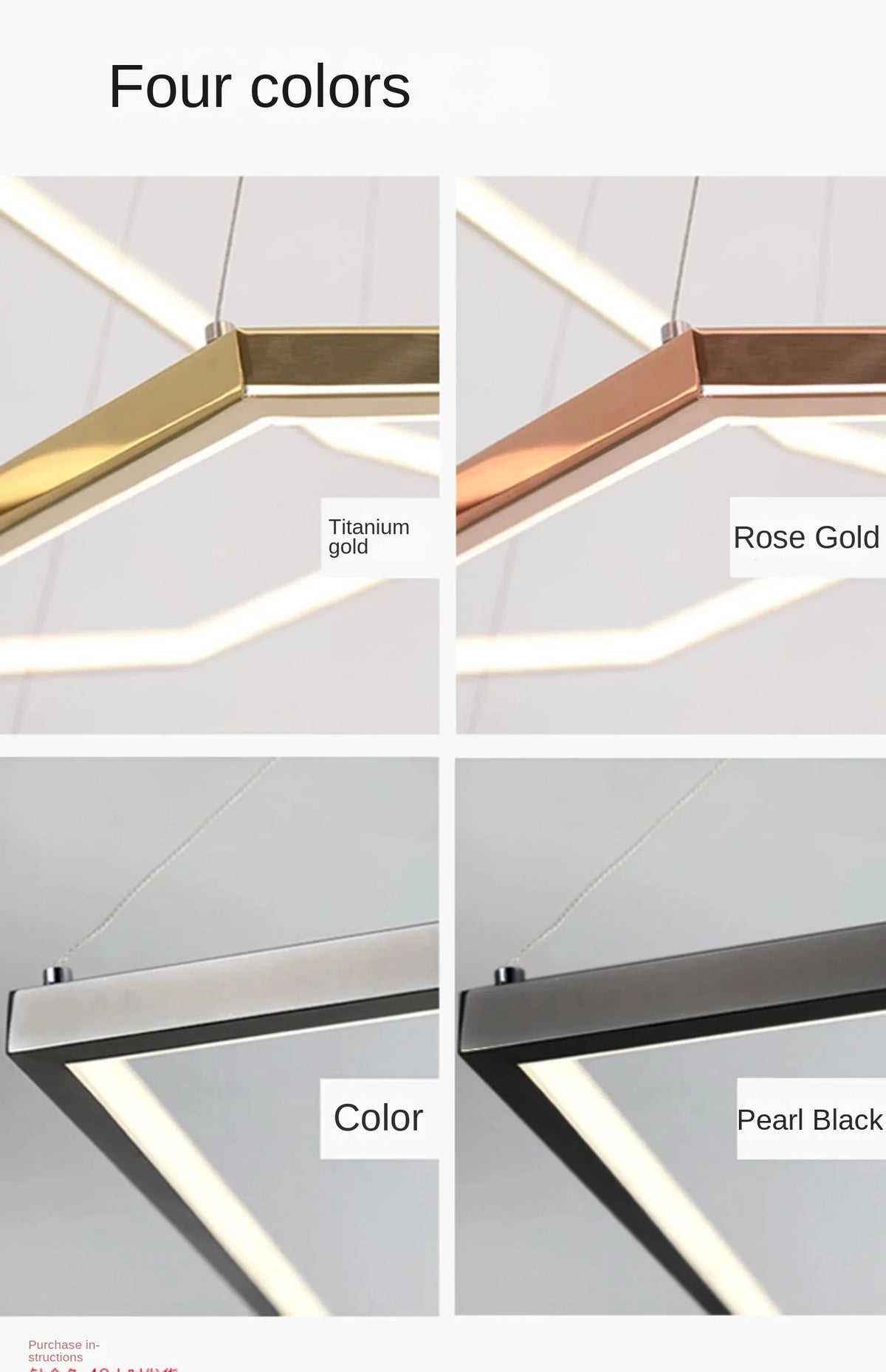 Pendant Light - Modern Luxury Gold Hexagon LED Chandelier SW-36210578 - SWEET-LIGHTS