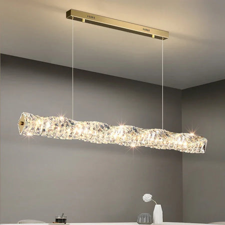 Pendant Light - Modern Strip Led Ceiling Chandelier Luxury Crystal Design Art Lamp SW-36214567 - SWEET-LIGHTS