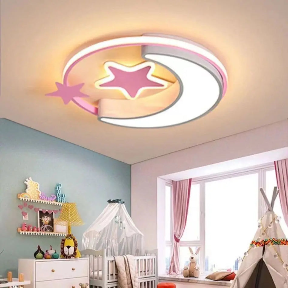 Children Lighting - Moon Star Led Ceiling Light Fixture For Kid Room Bedroom SW-36210234 - SWEET-LIGHTS