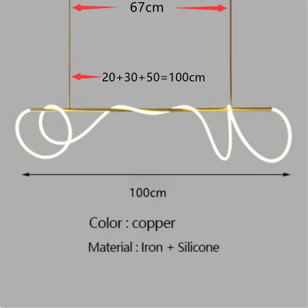 Pendant Light - Modern Long Hose LED Chandelier for Dining Room Kitchen Bar SW-36210347 - SWEET-LIGHTS