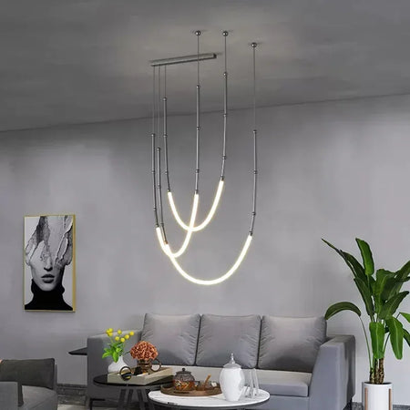 Pendant Light - Nordic Modern Art Line LED Hanging Lamp for Dining Room and Living Room SW-36210567 - SWEET-LIGHTS