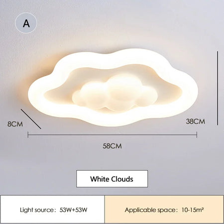 Children Lighting - Modern Cream Cloud LED Ceiling Lamp for Boys and Girls SW-36210345 - SWEET-LIGHTS