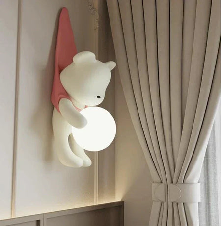 Children Lighting - SANDYHA Modern Resin Wall Lamp Cute Bear Design SW-36210578 - SWEET-LIGHTS