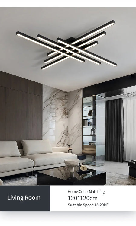Ceiling Light - Black Chandelier LED Nordic Minimalist Lamp SW-36210457 - SWEET-LIGHTS