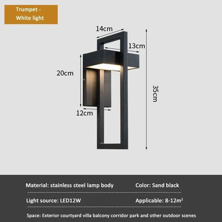 Outdoor Light - LED Wall Lamp E27 Simple Decorative Fixture SW-36210378 - SWEET-LIGHTS