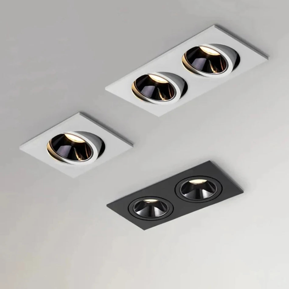 Dimmable Anti-Glare Recessed COB LED Downlights 9W 12W 15W LED Ceiling Lamp AC85~265V LED Ceiling Spot Lights Indoor Lighting - SWEET-LIGHTS