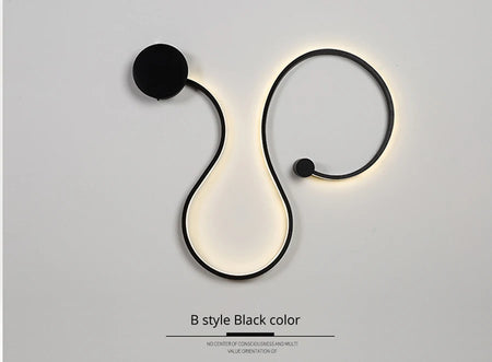 Wall Light - Modern LED Wall Lamps for Bedroom Living Room White/Black Fixtures SW-36210345 - SWEET-LIGHTS