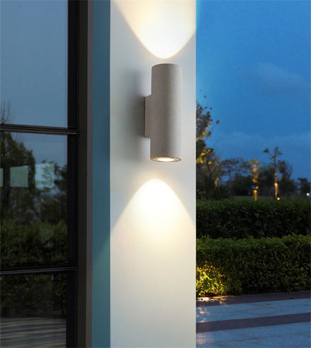 Outdoor Light - Industrial Concrete Wall Light Outdoor Waterproof Villa Garden Double Head Sconce Spotlight LED SW-36210345 - SWEET-LIGHTS