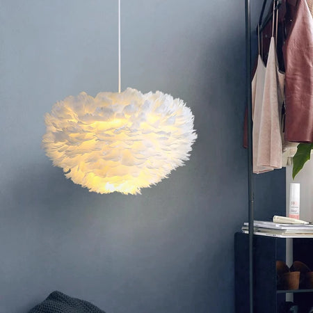 Pendant Light - Feather Nordic LED Chandelier for Living Room and Girl's Room Decor SW-36210578 - SWEET-LIGHTS