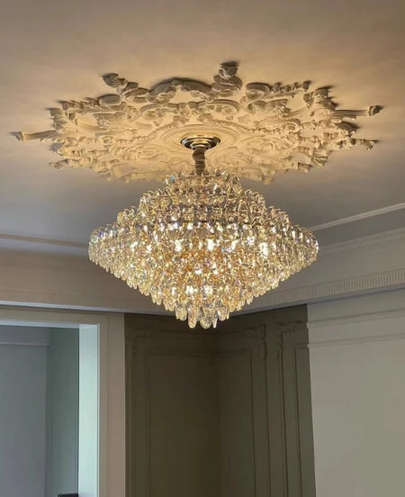 Chandelier - Luxury Crystal Big Chandeliers for Living Room Decor Modern Art Designer Luminaire Hight Ceiling Pendant Home Lamps Hall SW-36210927 - SWEET-LIGHTS
