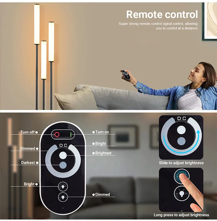 Floor Lamp - Modern LED Shelf Storage Lighting Dimmable with Remote Control SW-36210457 - SWEET-LIGHTS