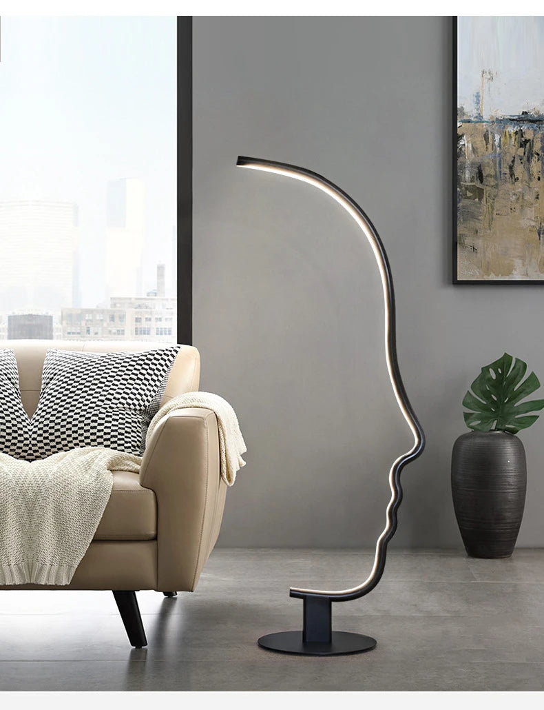 Floor Lamp - New Modern Human Face LED Decor Light SW-36210345 - SWEET-LIGHTS