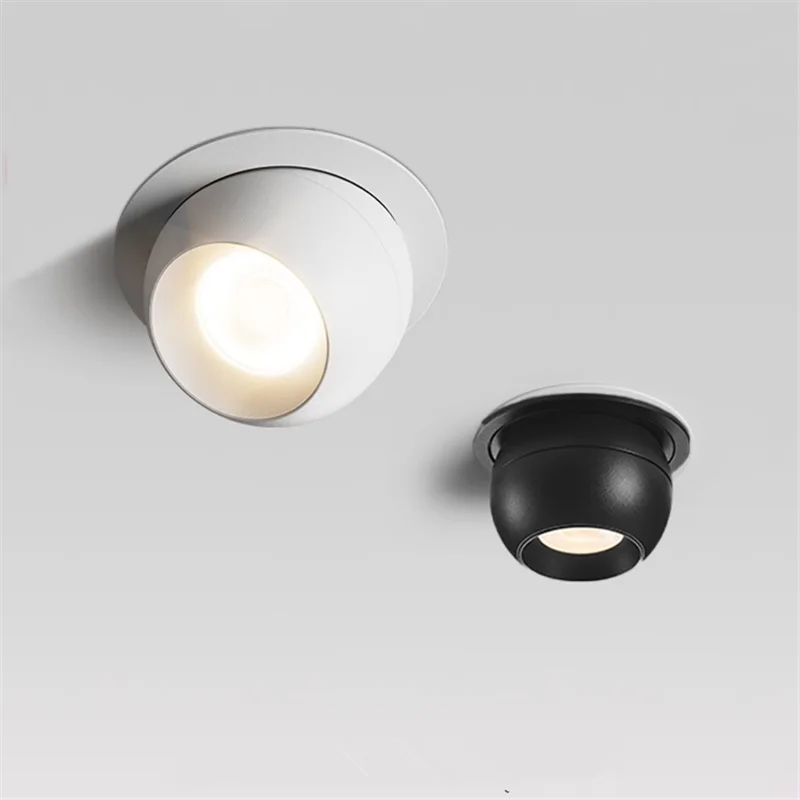 Spotlight - Embedded Rotating LED Downlights 7W9W12W15W20W Anti Glare COB Spot Lights AC90-260V SW-36210453 - SWEET-LIGHTS