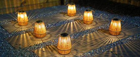 Outdoor Light - 1pcs/2pcs Solar Hand Woven 0.6W Garden Light SW-36210793 - SWEET-LIGHTS