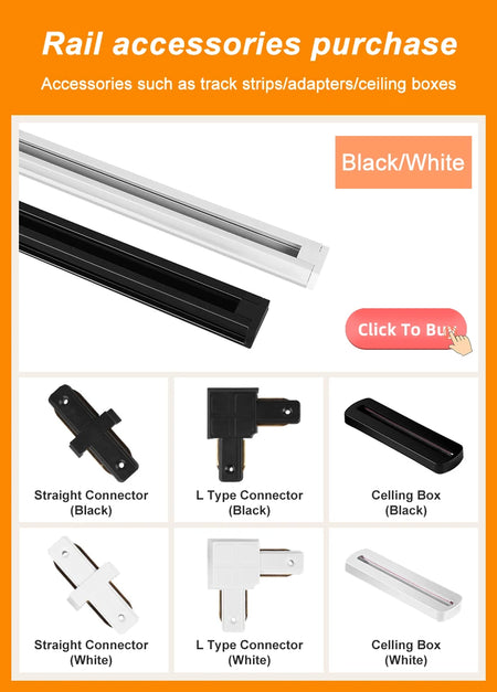 Spotlight - Track Light Led Light Fixture Ceiling Rail Systems Lamp Set Track Lighting Rail Led Spotlight For Home Store SW-36210579 - SWEET-LIGHTS