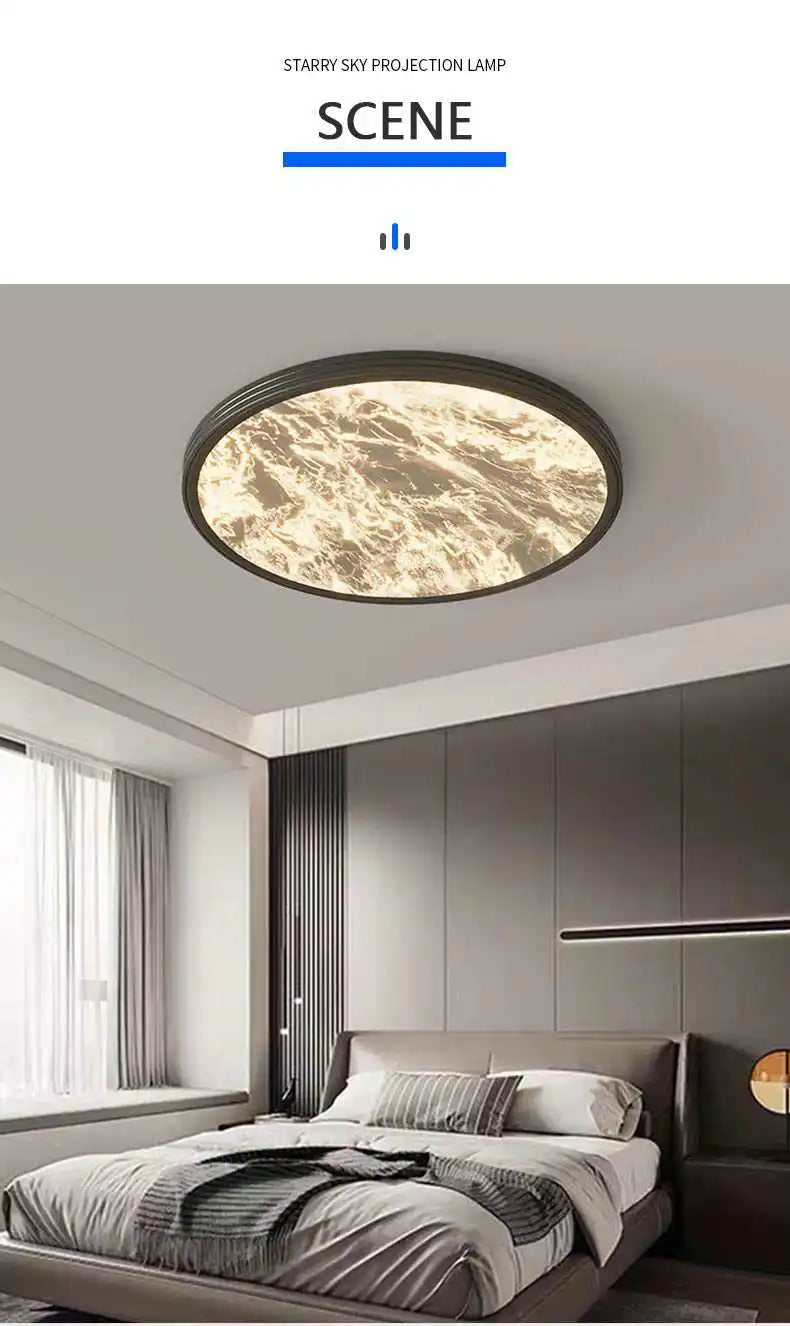 Ceiling Light - Modern Black/White LED Fixture Remote Dimmable for Home Decor SW-36210457 - SWEET-LIGHTS
