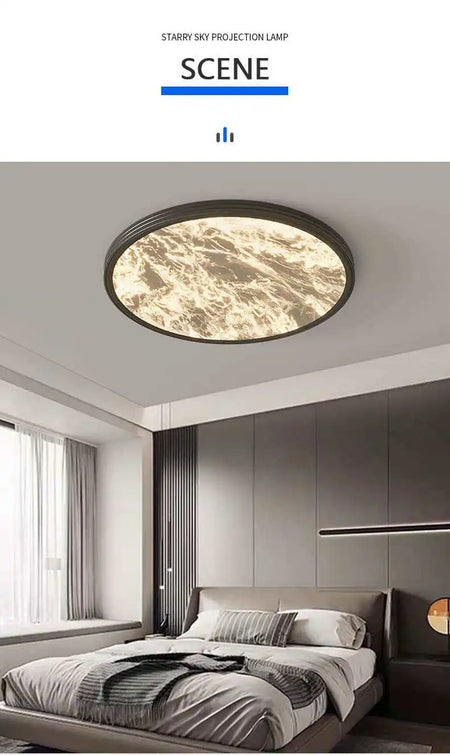 Ceiling Light - Modern Black/White LED Fixture Remote Dimmable for Home Decor SW-36210457 - SWEET-LIGHTS