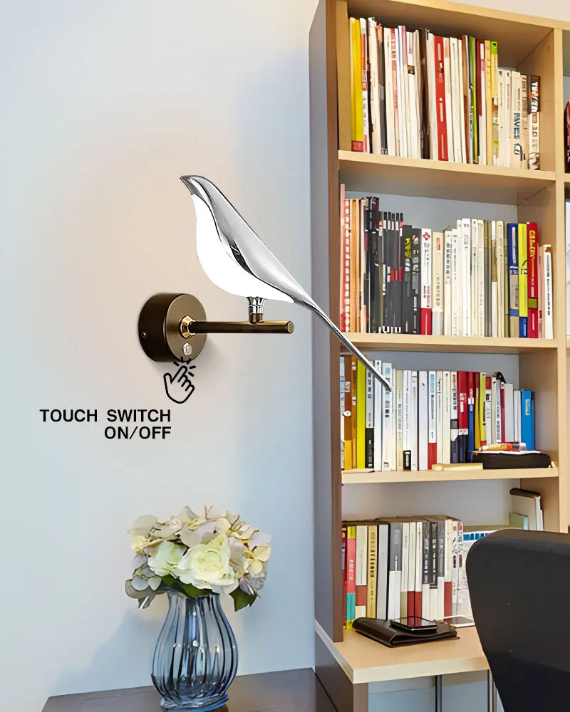 Wall Light - Creative Bird 360° Rotatable LED Wall Lamp Golden Touch Switch SW-36210457 - SWEET-LIGHTS