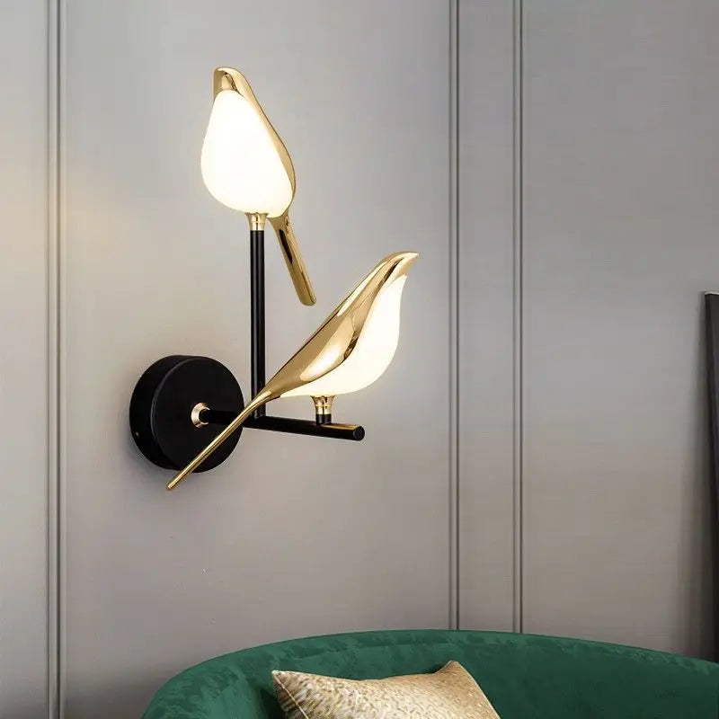 Wall Light - Creative Bird 360° Rotatable LED Wall Lamp Golden Touch Switch SW-36210457 - SWEET-LIGHTS