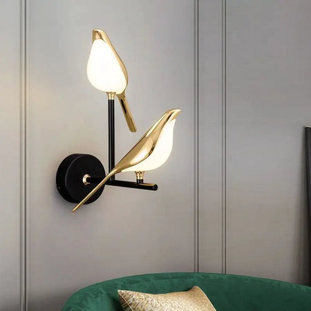 Wall Light - Creative Bird 360° Rotatable LED Wall Lamp Golden Touch Switch SW-36210457 - SWEET-LIGHTS