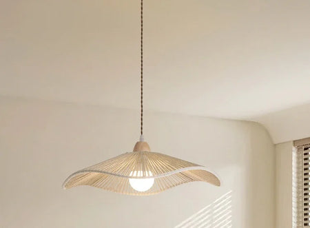 Pendant Light - SANDYHA Japanese Retro Walnut Hemp Rope Lamp SW-36210923 - SWEET-LIGHTS