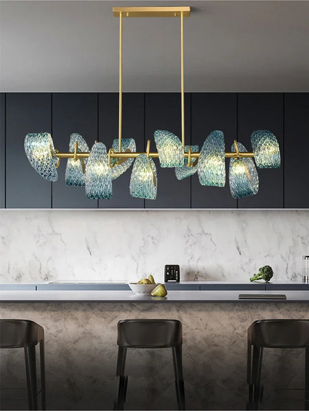 Chandelier - Hot Sales Blue Glass LED Lamp for Home Decor SW-36210457 - SWEET-LIGHTS