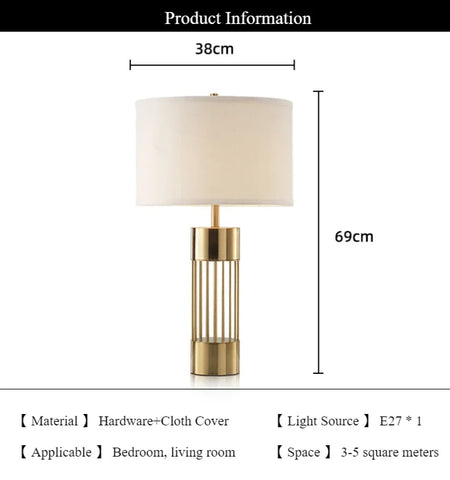 Table Lamp - SANDYHA Nordic Gold Desk Lamp for Home Decoration SW-36210457 - SWEET-LIGHTS