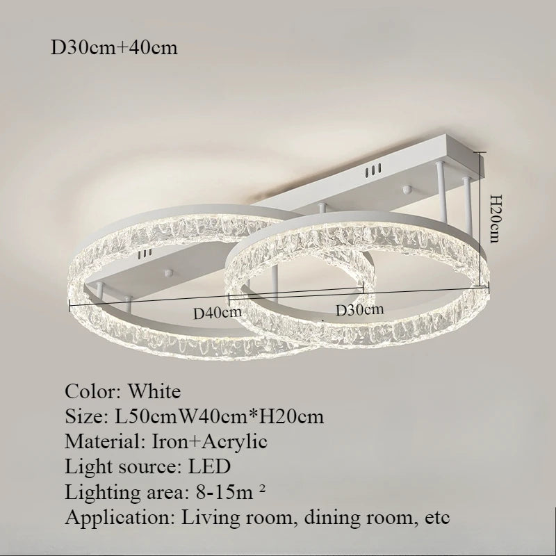 Ceiling Light - Nordic Light Luxury Circular LED Ceiling Light SW-36210457 - SWEET-LIGHTS