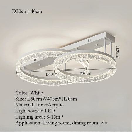 Ceiling Light - Nordic Light Luxury Circular LED Ceiling Light SW-36210457 - SWEET-LIGHTS