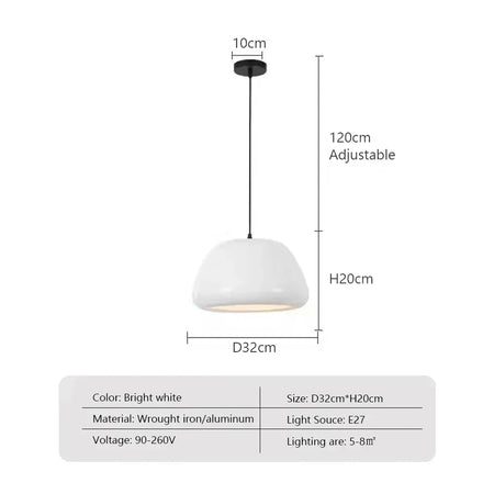 Pendant Light - Nordic LED Macaron Fixture Carbon Steel White Dark Green Orange for Restaurant Living Rooms SW-36210724 - SWEET-LIGHTS