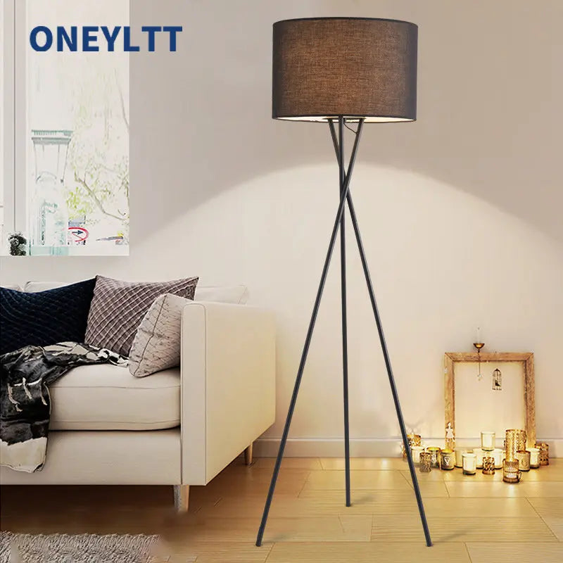 Floor Lamp - Scandinavian Fabric Led Tripod Design Light SW-36210347 - SWEET-LIGHTS