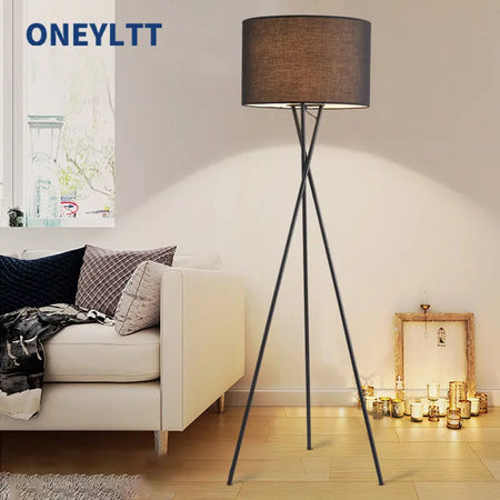 Floor Lamp - Scandinavian Fabric Led Tripod Design Light SW-36210347 - SWEET-LIGHTS