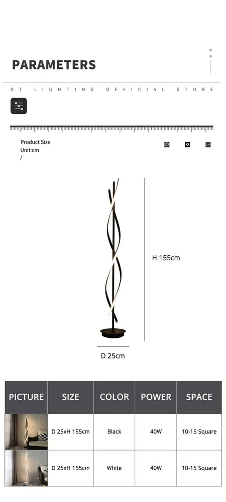 Floor Lamp - Minimalist Geometric Line LED Designer Light SW-36210789 - SWEET-LIGHTS