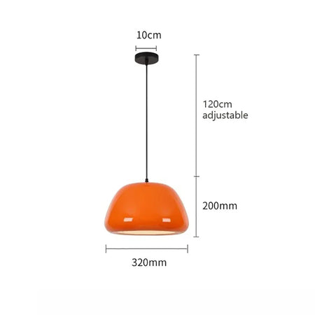 Pendant Light - Nordic LED Macaron Fixture Carbon Steel White Dark Green Orange for Restaurant Living Rooms SW-36210724 - SWEET-LIGHTS