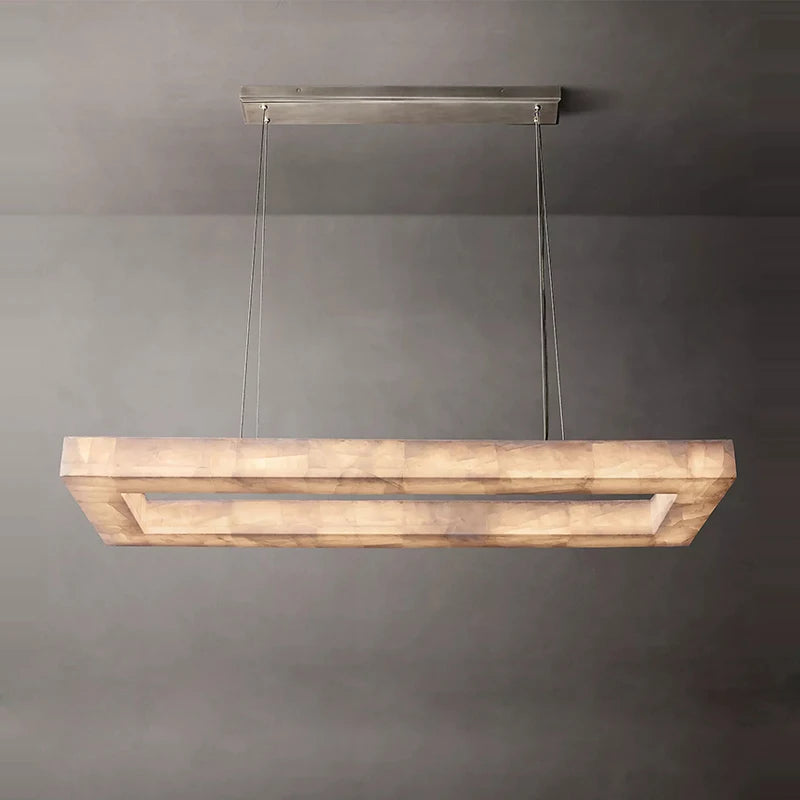 Pendant Light - Rectangular Retro American Black LED Chandelier SW-36210934 - SWEET-LIGHTS