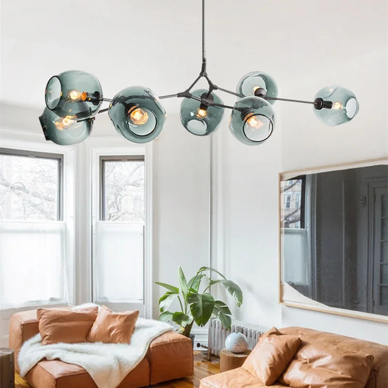 Pendant Light - Italy Designer Magic Bean Ceiling Chandelier Multi Color Glass Lampshade LED Lighting SW-36210458 - SWEET-LIGHTS