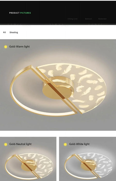 Ceiling Light - Modern LED Ceiling Lamp For Living Dining Room Indoor Home Decor Lighting Fixture SW-36210345 - SWEET-LIGHTS
