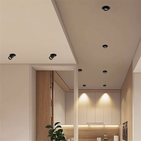 Spotlight - 1Pcs NEW Style LED Aluminum Recessed Rotating Downlight 9W12W15W18W20W24W Epistar Chip COB Ceiling Lamp AC85-265V SW-36210357 - SWEET-LIGHTS